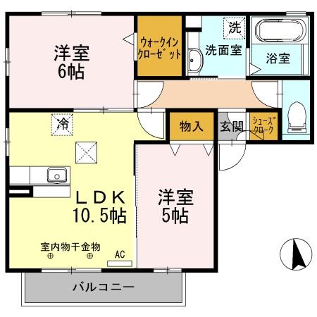 グラン・シャリオ　Ａの間取り