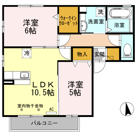 グラン・シャリオ Aの間取り