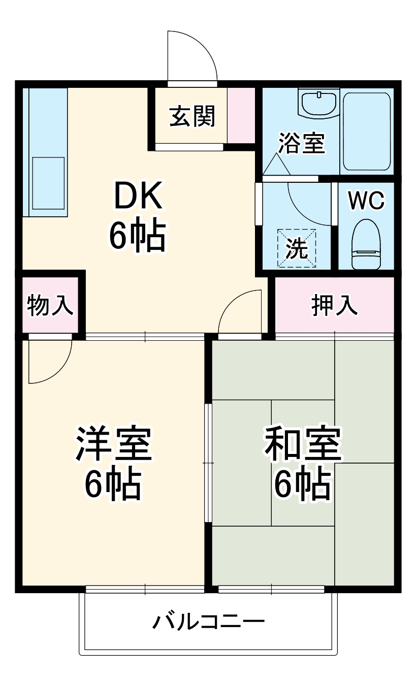 コーポ新町の間取り