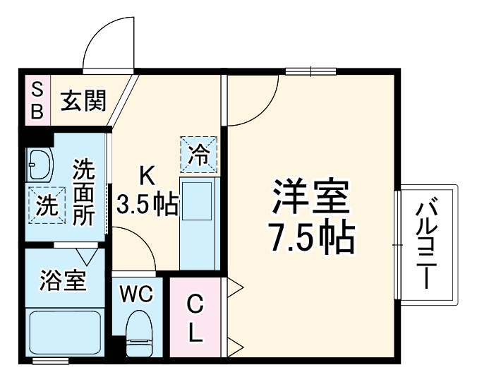 エクセラン秀和の間取り