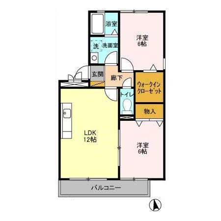 八千代台南ガーデンパレス Aの間取り