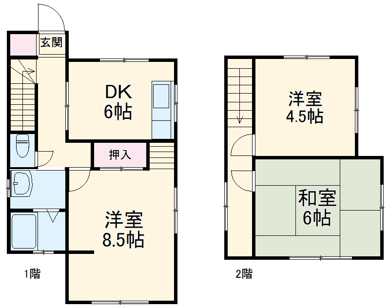 桜井貸家の間取り