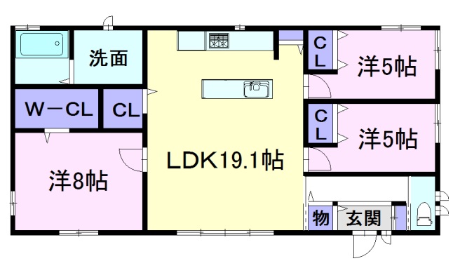 堀江邸貸家の間取り