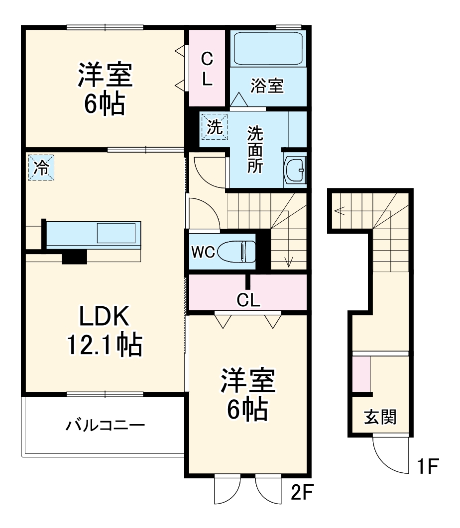 アンバーコート文津の間取り