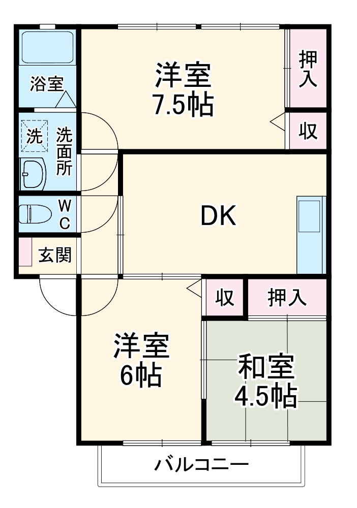 ニートネス花通の間取り