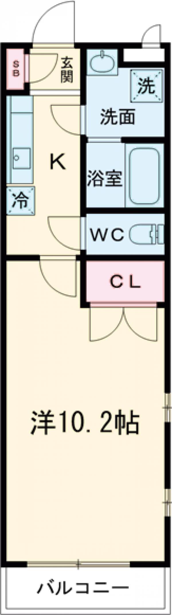 ヴェルデ池袋西・403号室の間取り