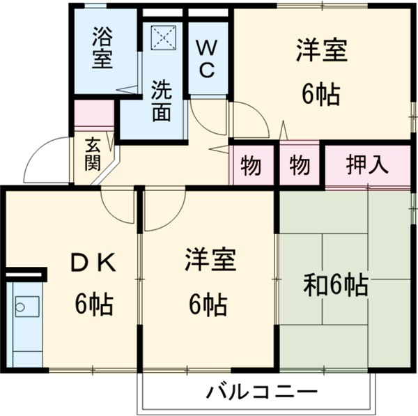 フォンテーヌBの間取り