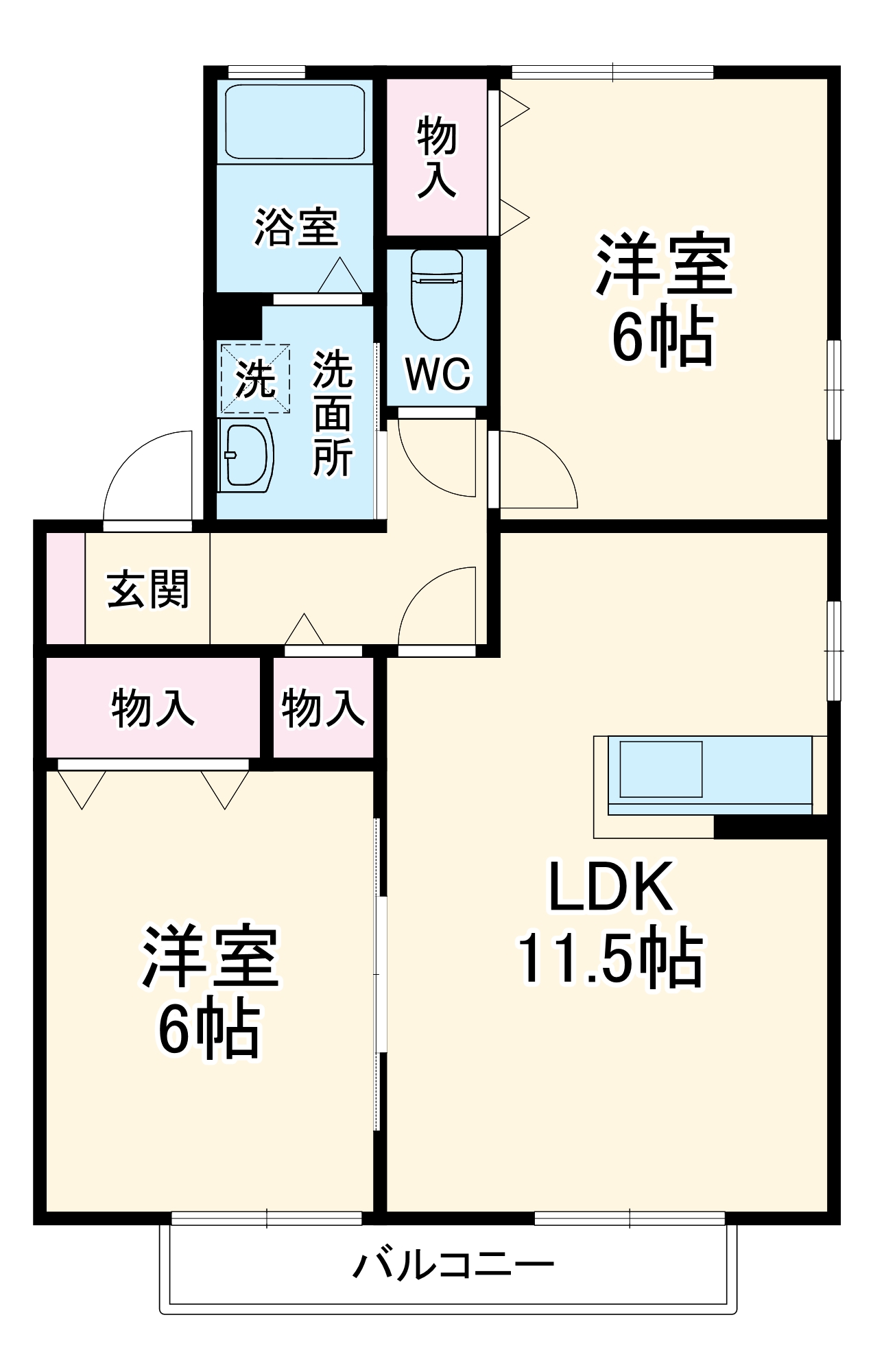 アネックス 南棟の間取り