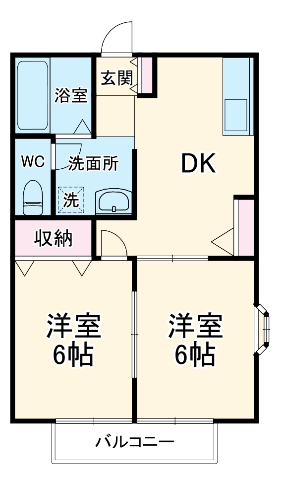 スウィートベジルⅠの間取り