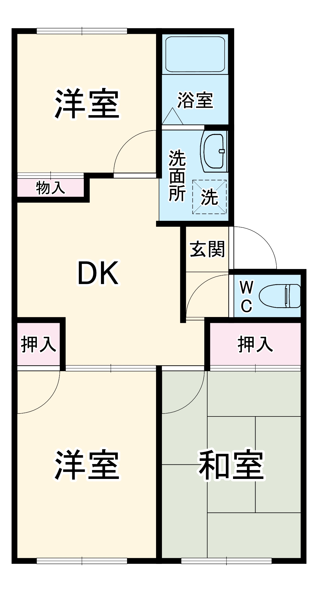 サンドリーヌの間取り