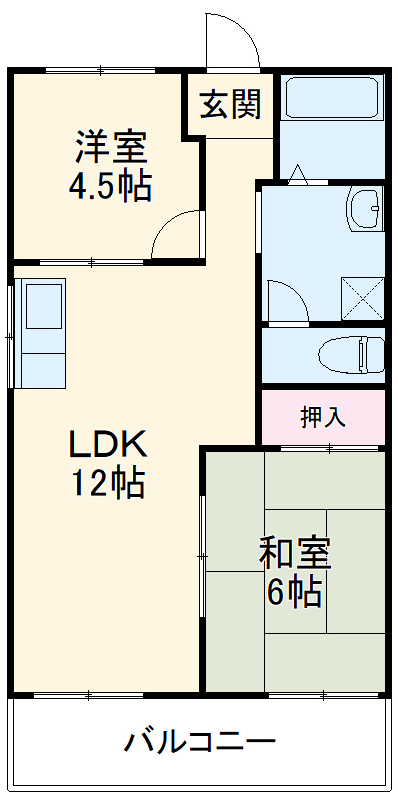 セジュール 水田の間取り
