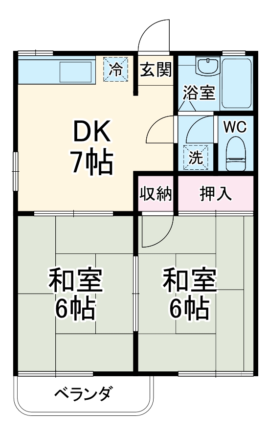 ハートピアEAST Bの間取り