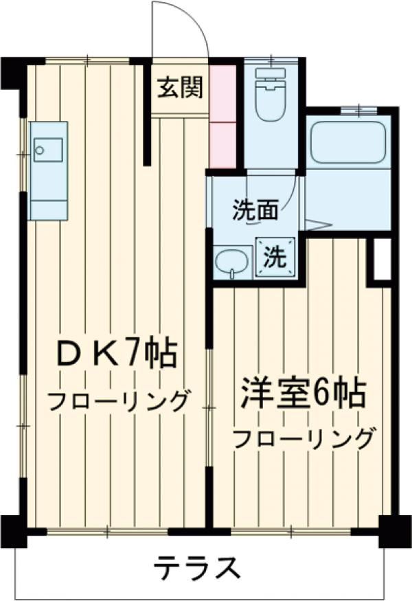 コーポサクライの間取り
