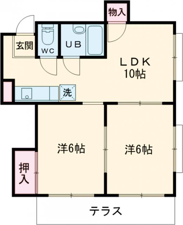 ユニバーサルマンションⅠの間取り