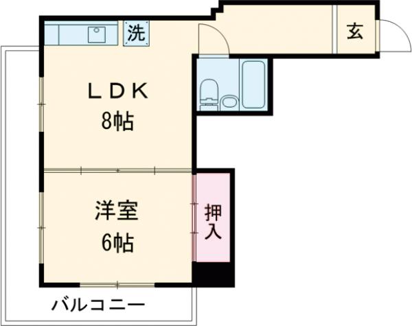 ユニバーサルマンションⅠの間取り