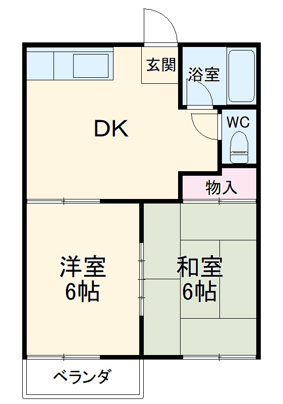 高洲南ハイツの間取り