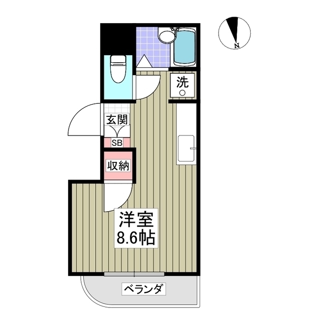 メゾンリリー足立の間取り