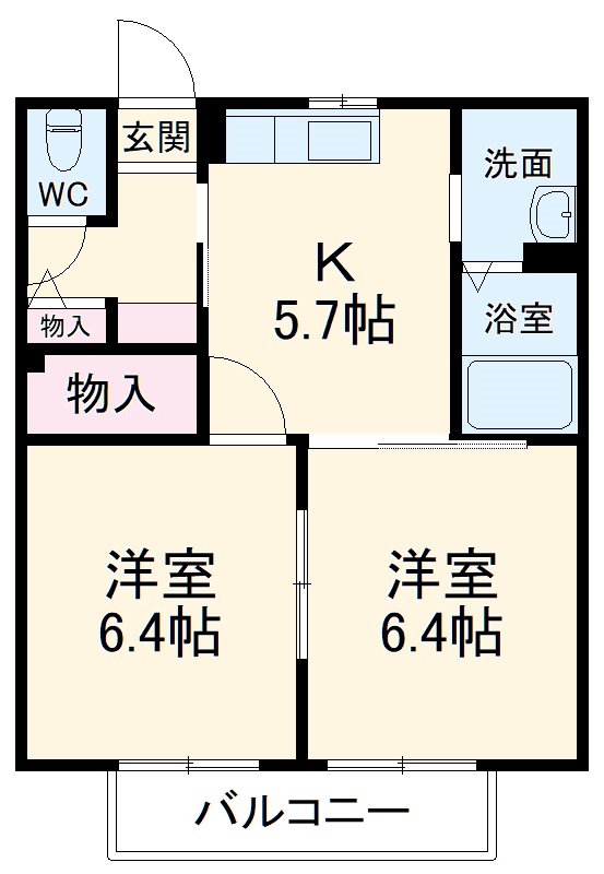 ドミール Eの間取り