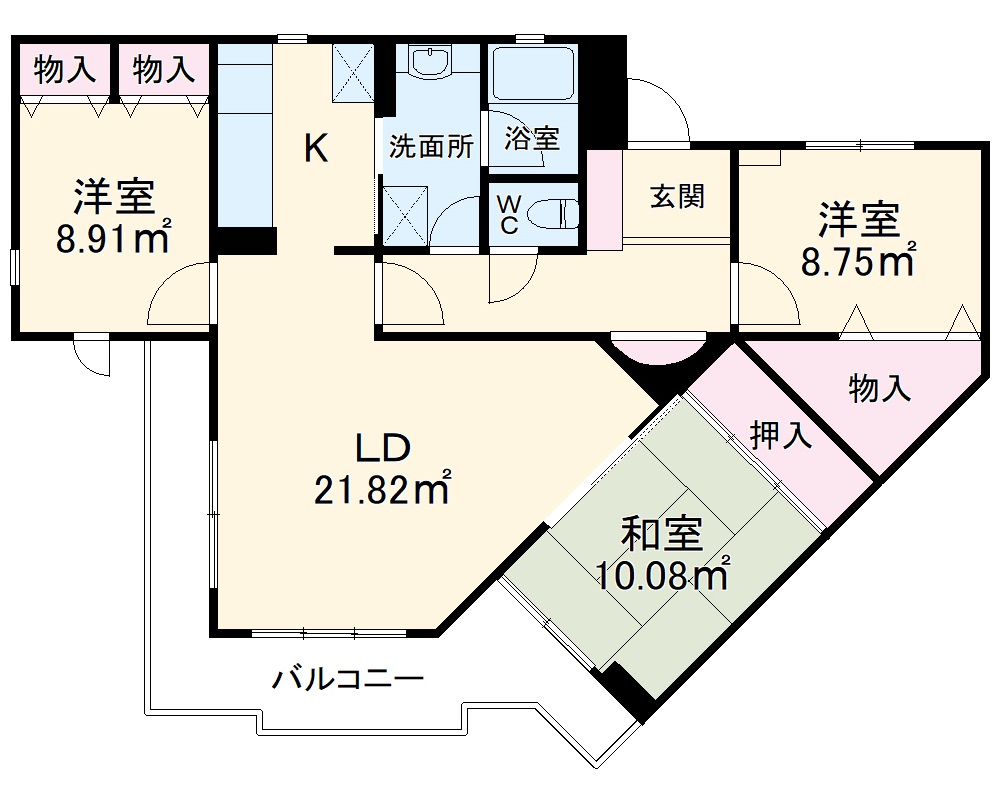 コンフォール安東の間取り