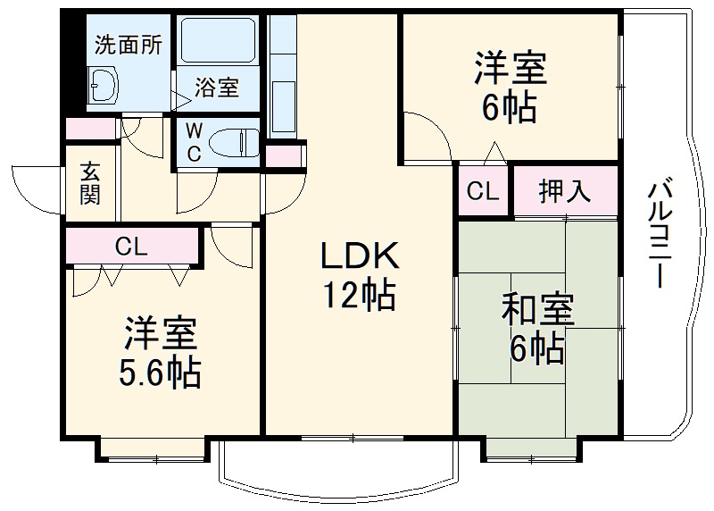 サンパティーク菜の花の間取り