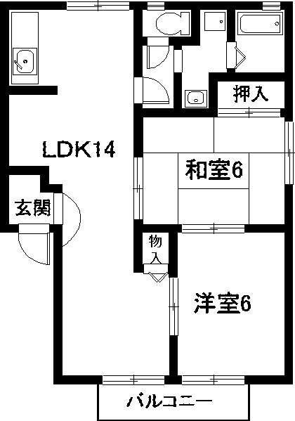 コートヴィレッジⅠの間取り