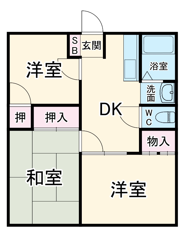 グリーンプラザAの間取り
