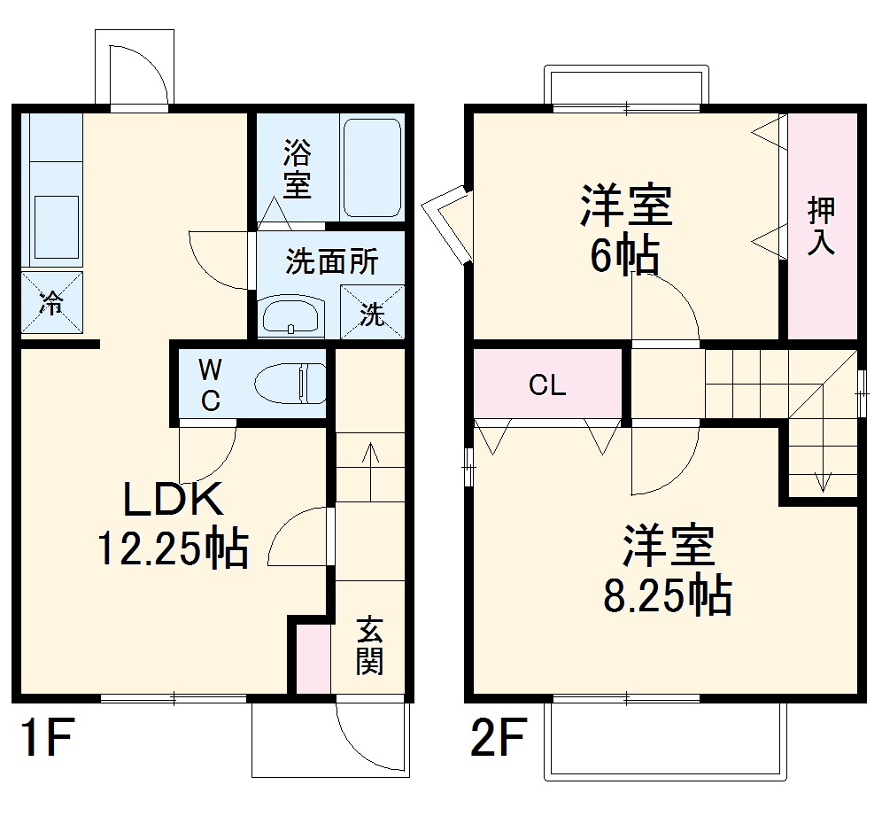 クォール丸山Aの間取り