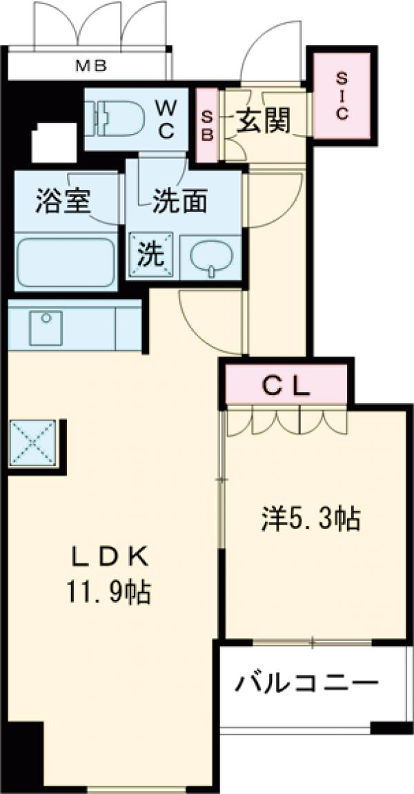 ウエストパークタワー池袋の間取り