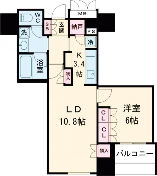 ウエストパークタワー池袋の間取り