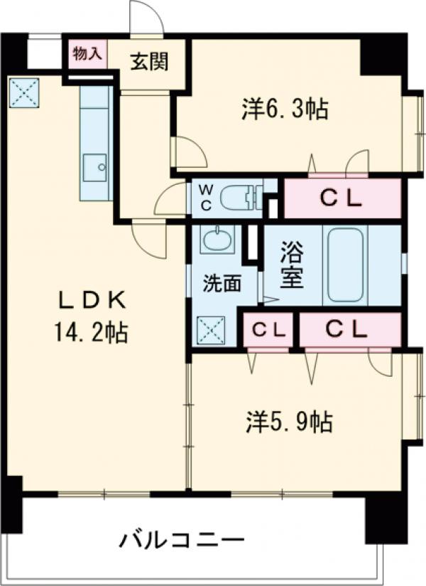 カーサ ソレアードの間取り