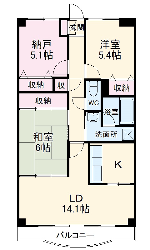 メイプル稲毛の間取り