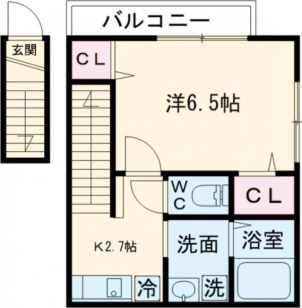 アールズコートⅠ棟の間取り