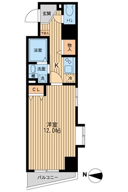 エクセリア池袋WESTⅡの間取り