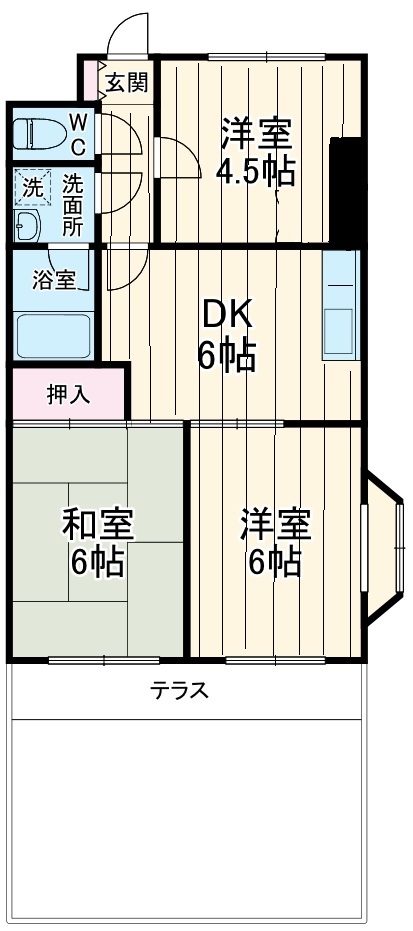 ホワイトコート習志野の間取り