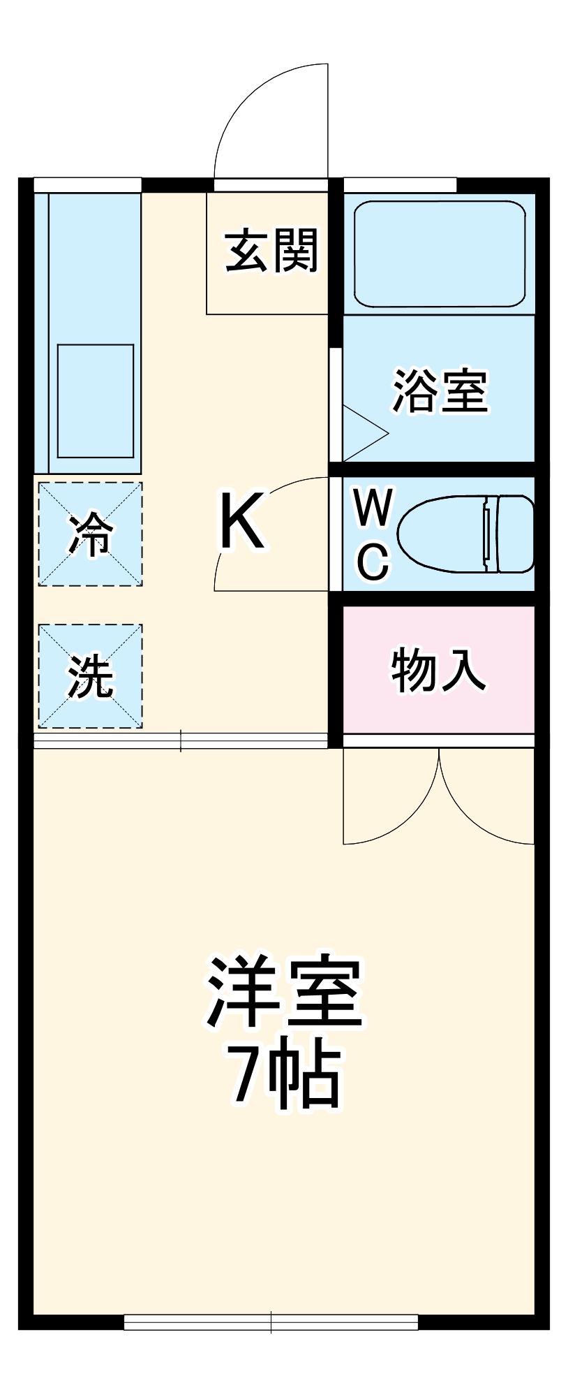 コーポユタカの間取り