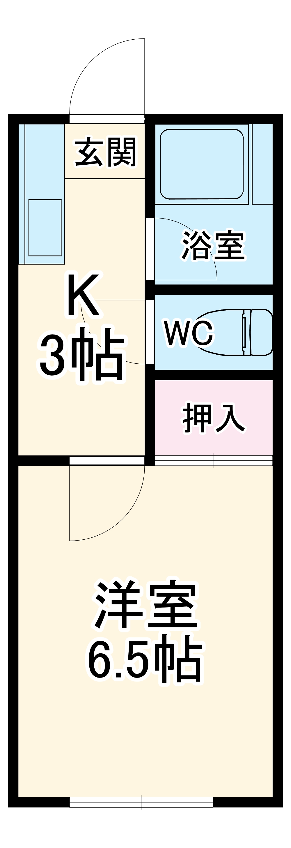 コーポユタカの間取り