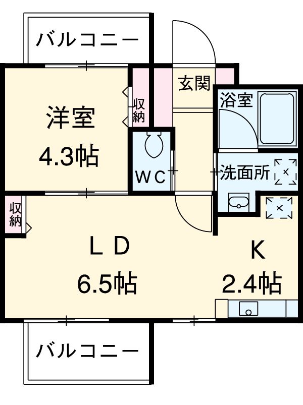 ブランシュール北町の間取り