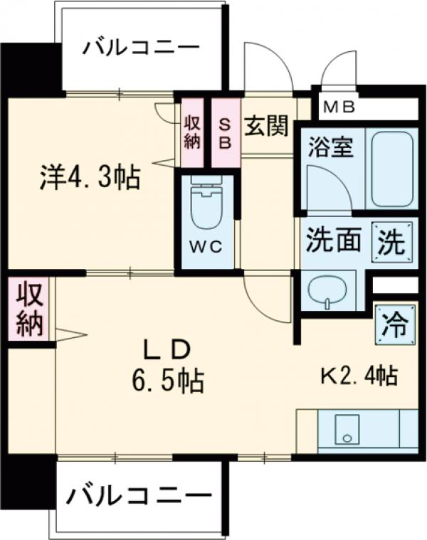 ブランシュール北町の間取り