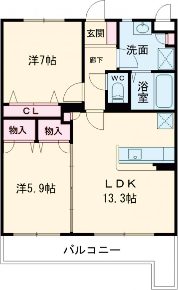 リヴェール高田の間取り