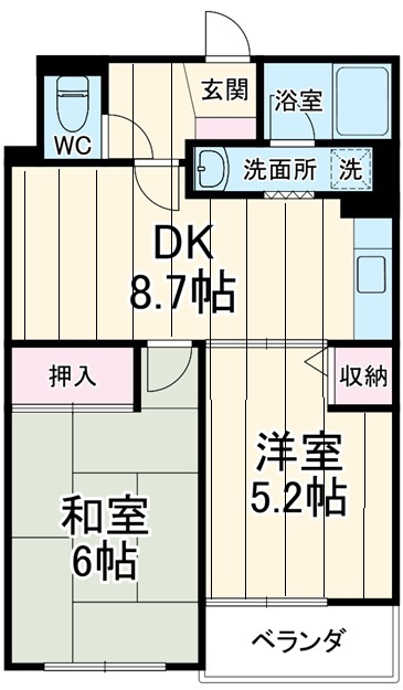 ジーエムコーポ八千代台の間取り