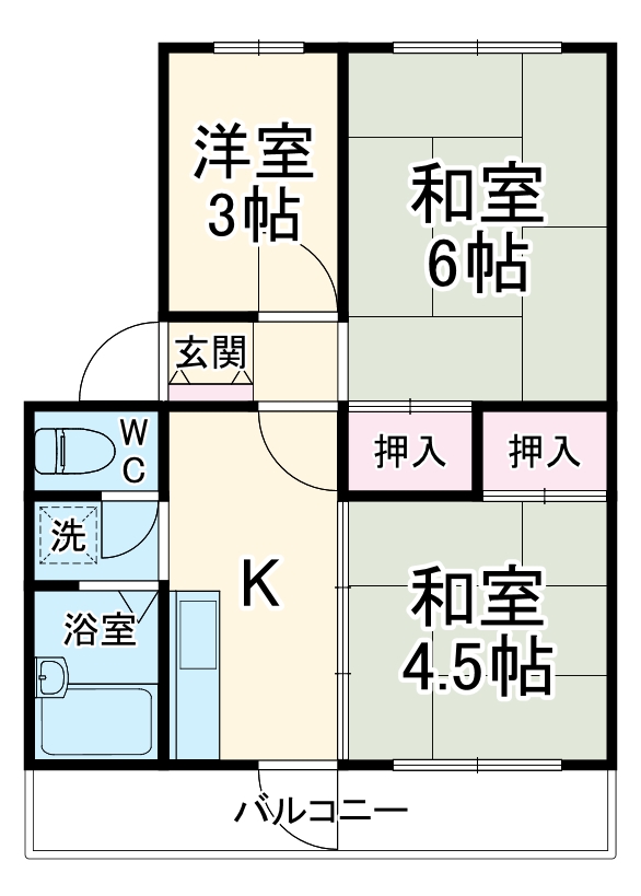 ヒロセハイツの間取り