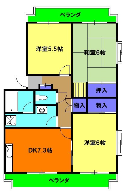 サニーコートの間取り