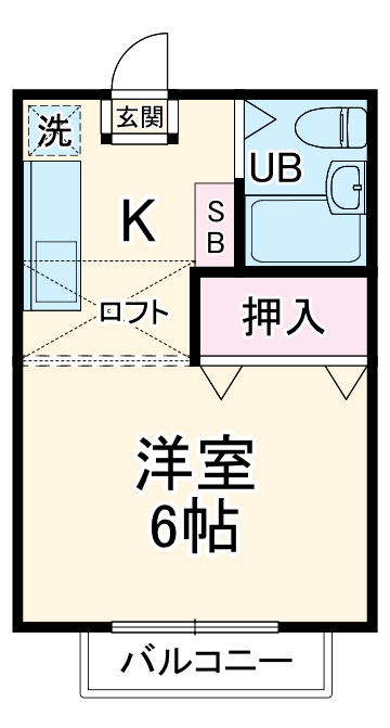 コーポ要の間取り