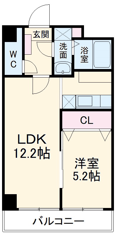 グロワール高宮の間取り