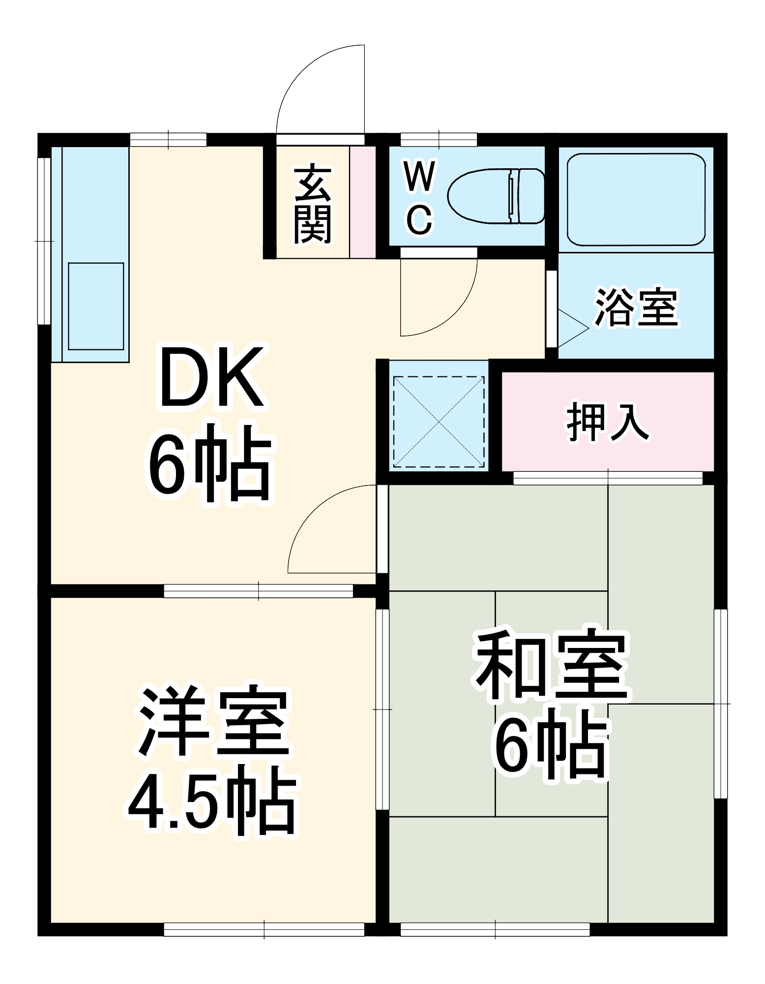 コーポ藤の間取り