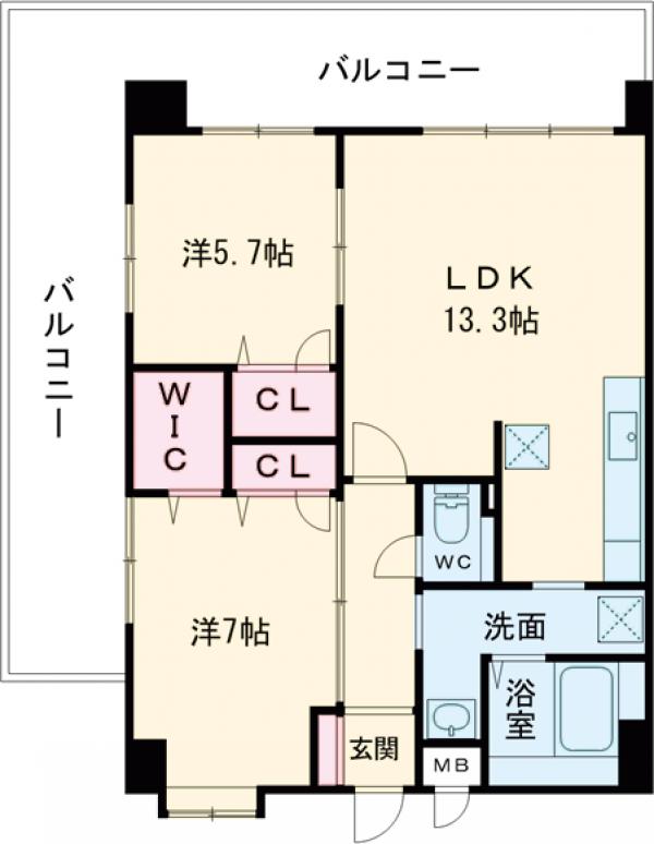 ツインリバーマーレの間取り