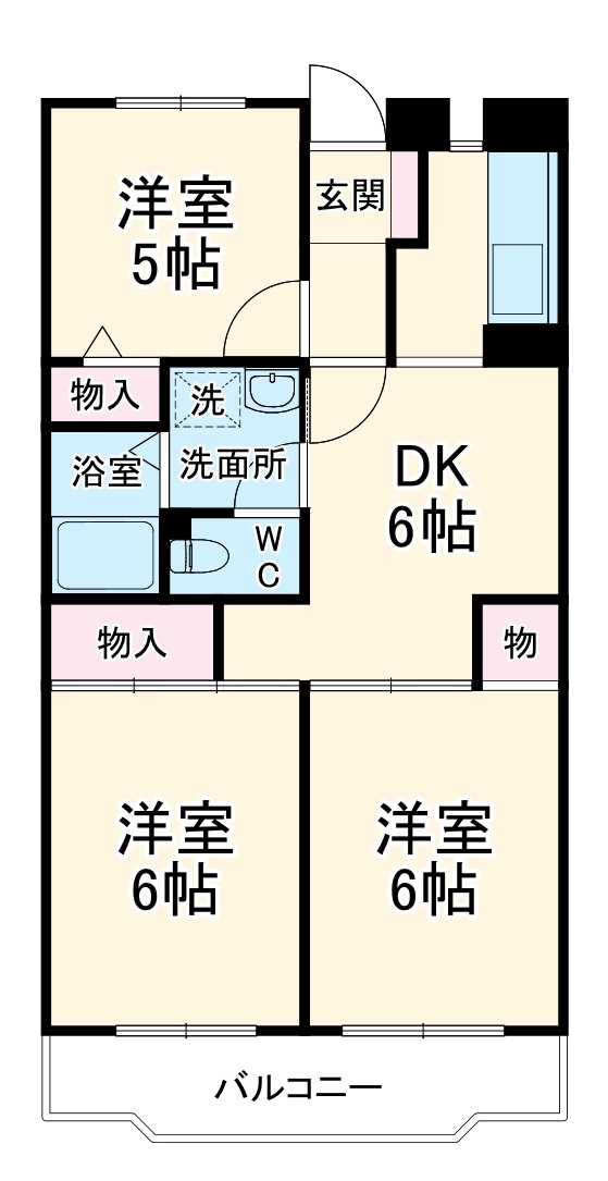 サンハイツ稲毛の間取り