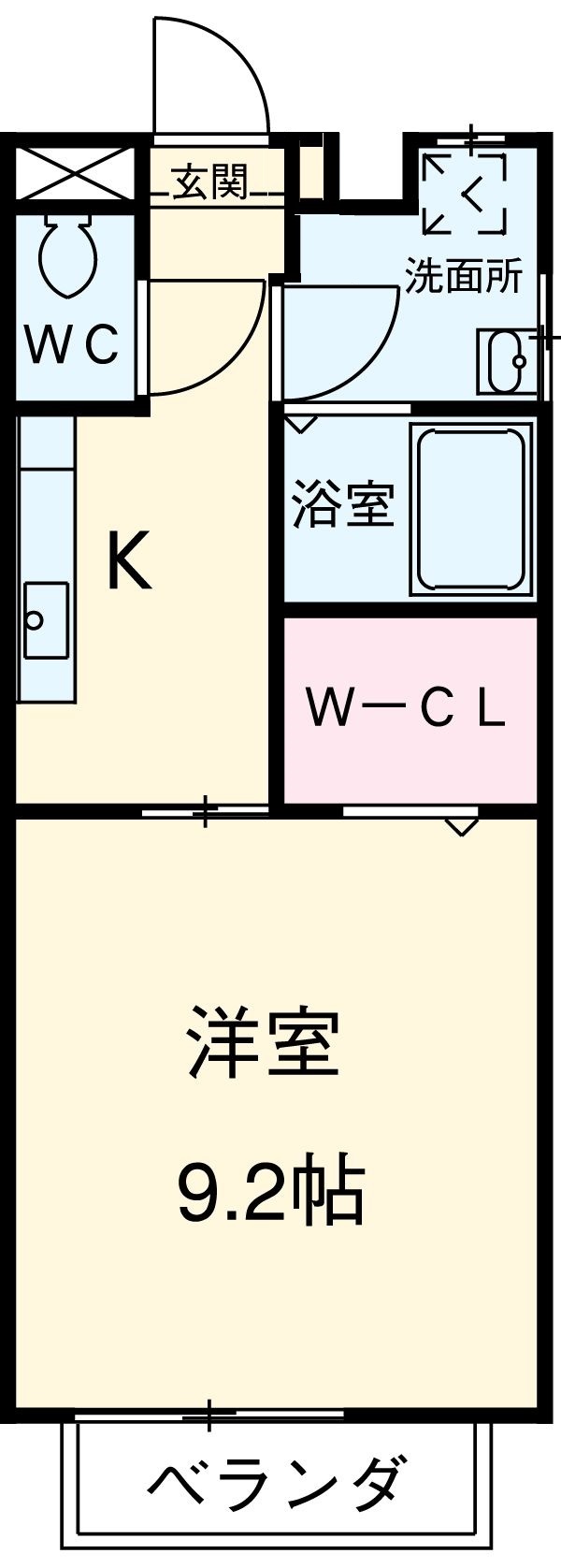 ビューテラス Kの間取り