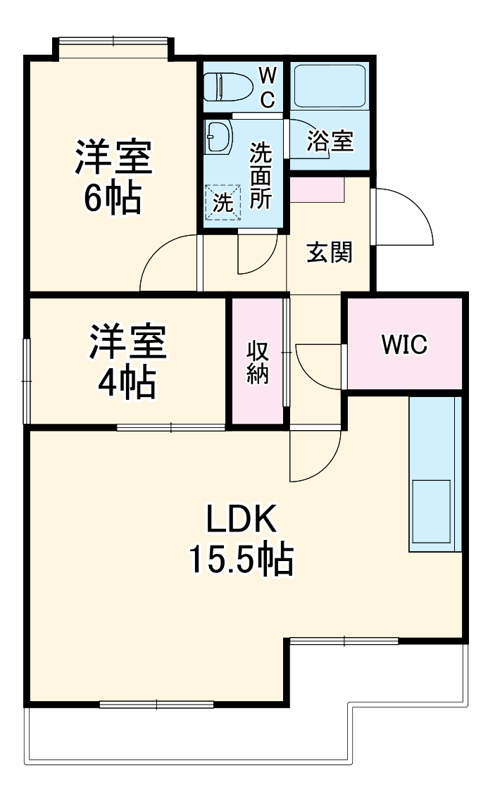 ソレイユⅡの間取り