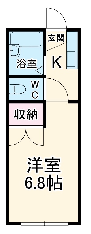 シャイン勝田台Aの間取り